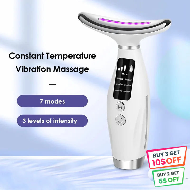 Face & Neck Massager 7-Color LED