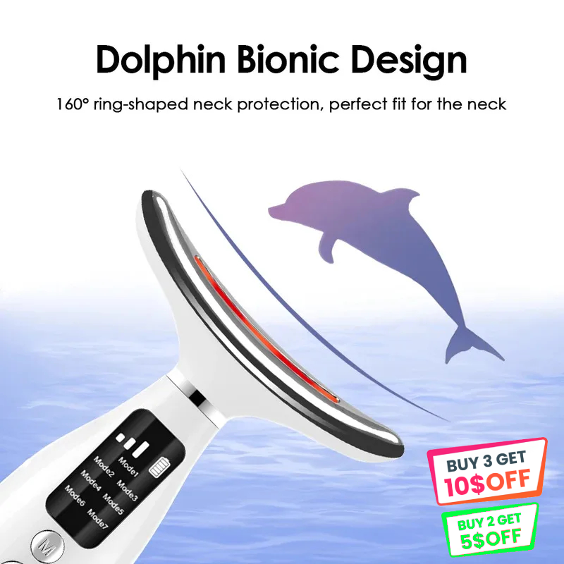 Face & Neck Massager 7-Color LED